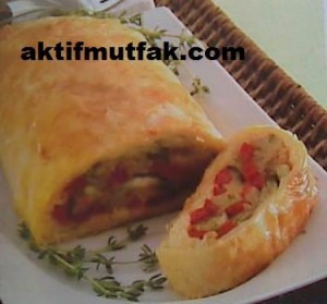 hellim peynirli rulo börek